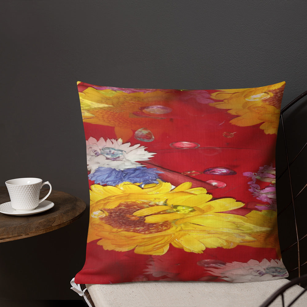 Flower Power Premium Pillow