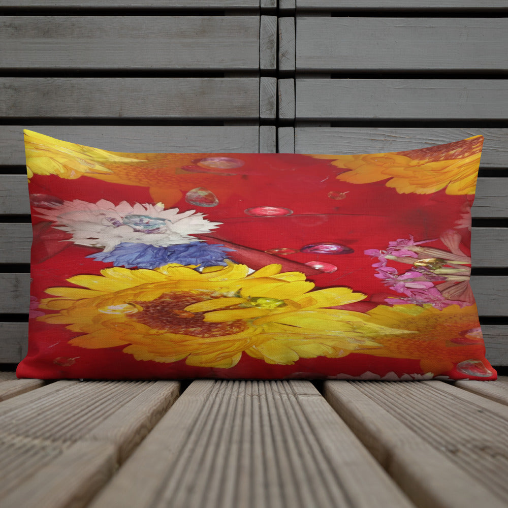 Flower Power Premium Pillow