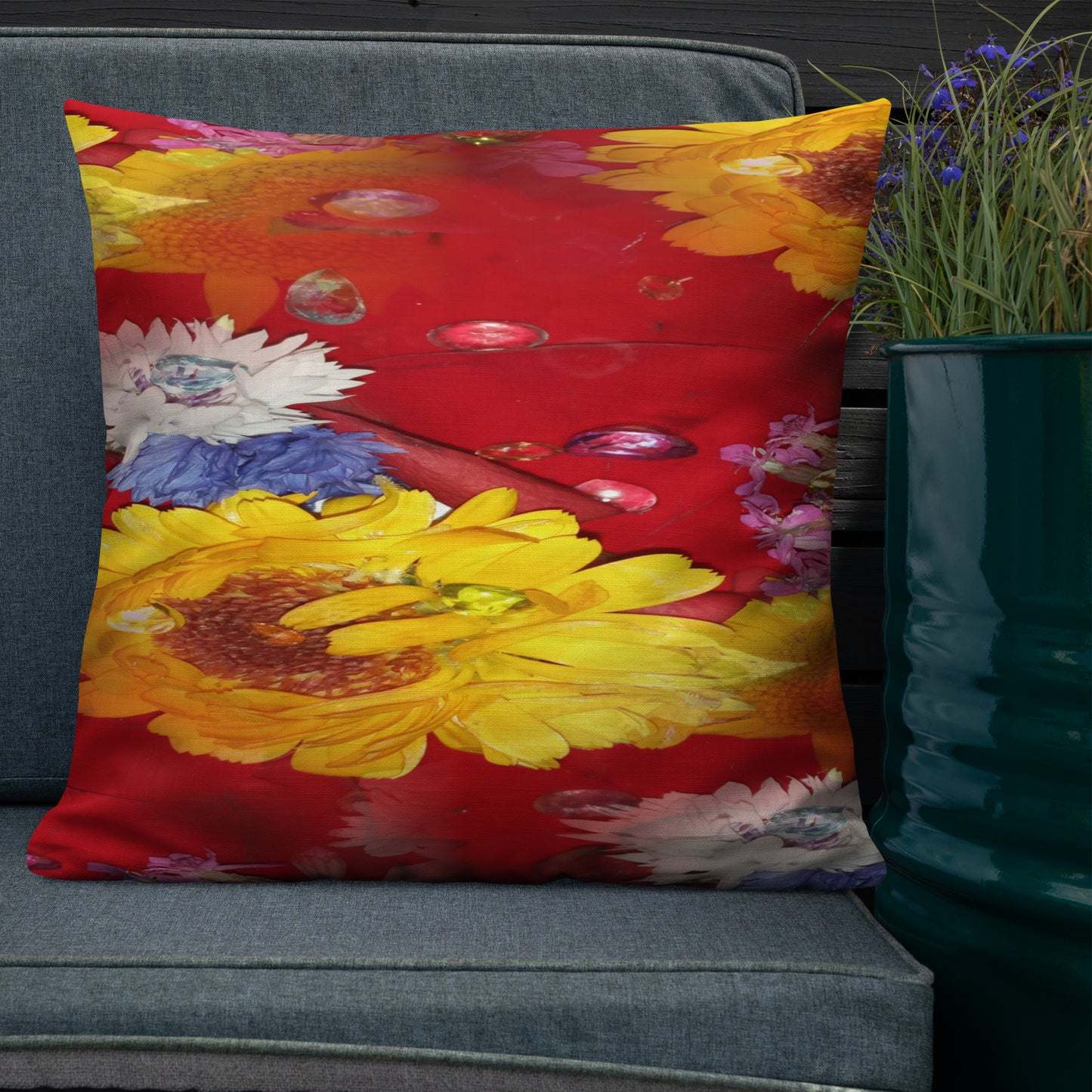 Flower Power Premium Pillow