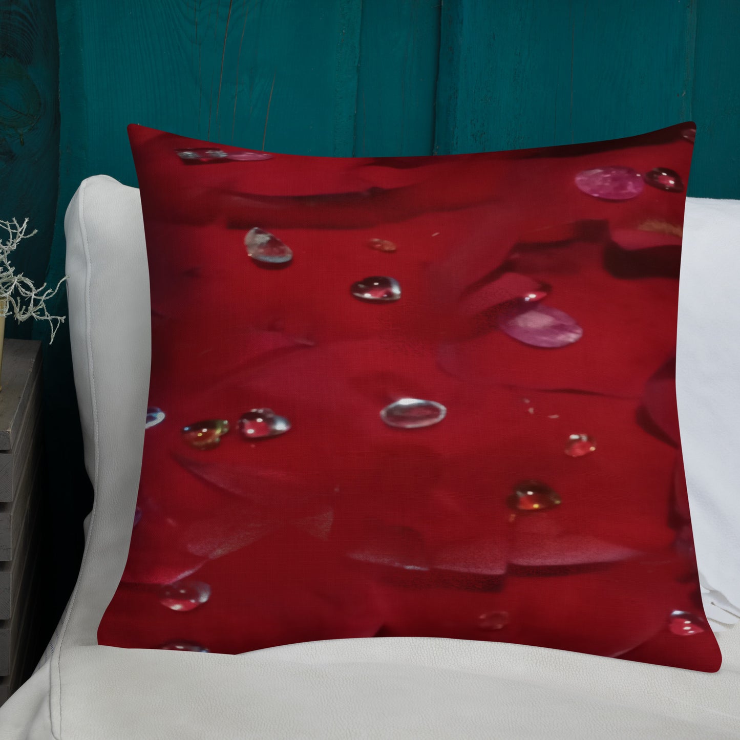 Jeweled Rose Premium Pillow