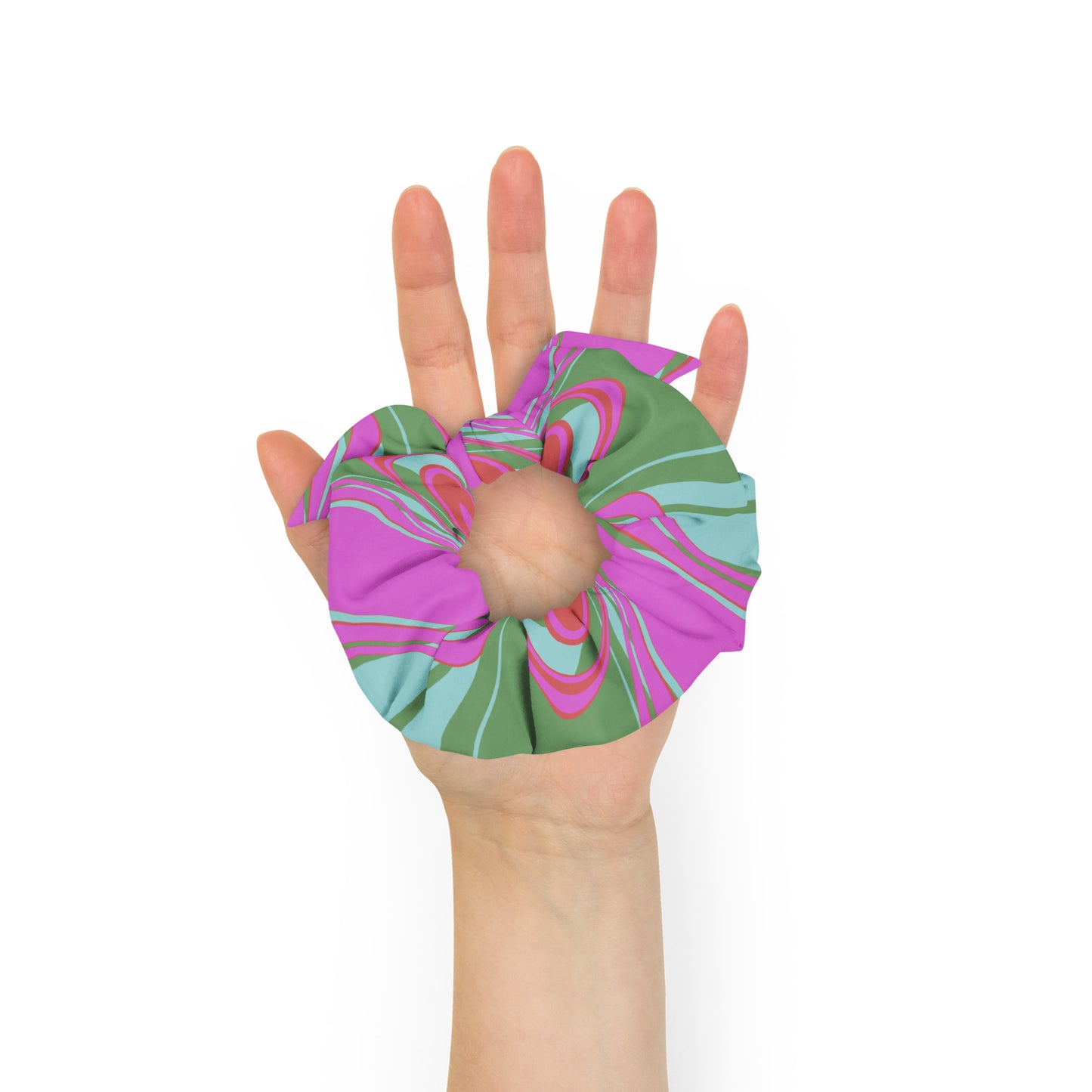 The Far Out Wave Recycled Scrunchie