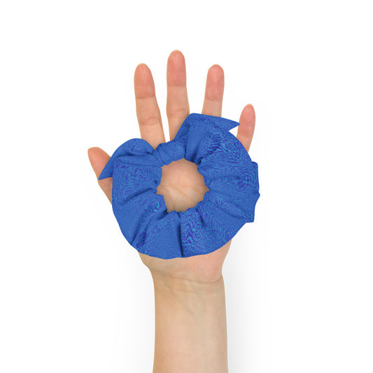 Blue Tiger Recycled Scrunchie