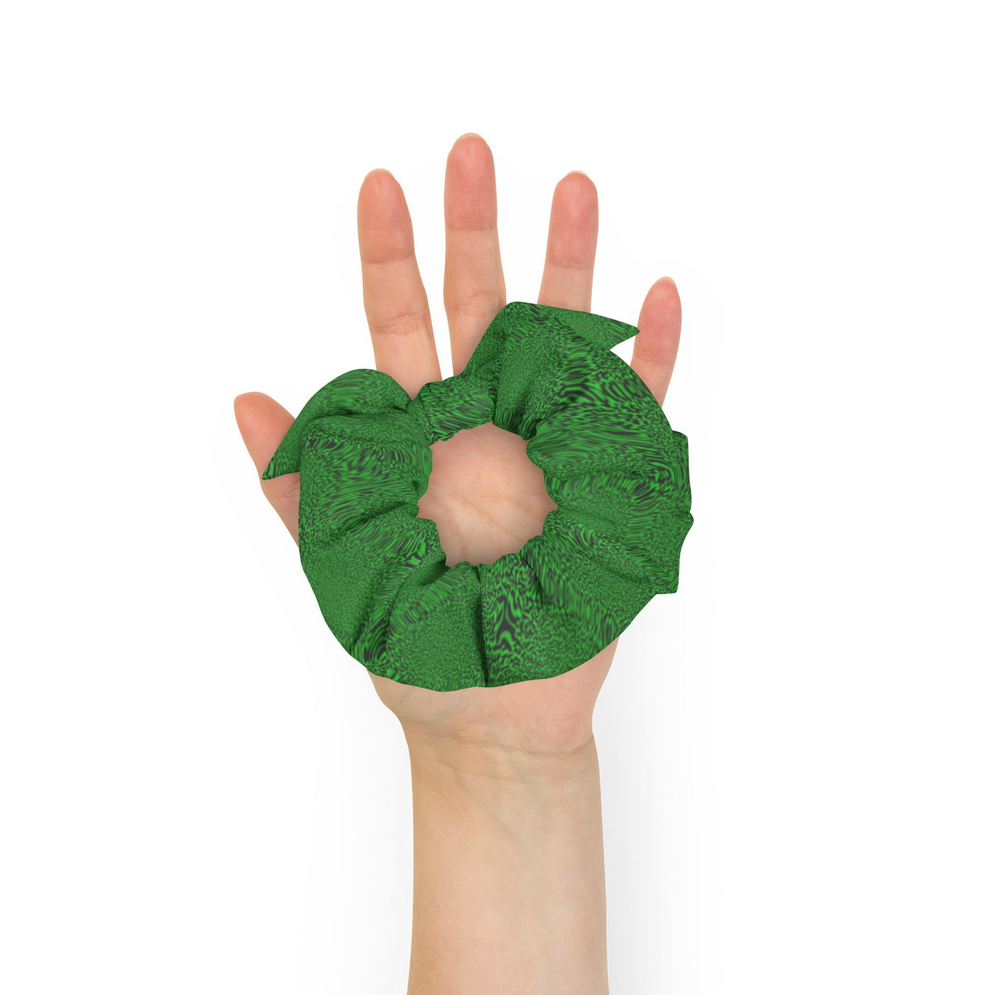 Green Tiger Recycled Scrunchie