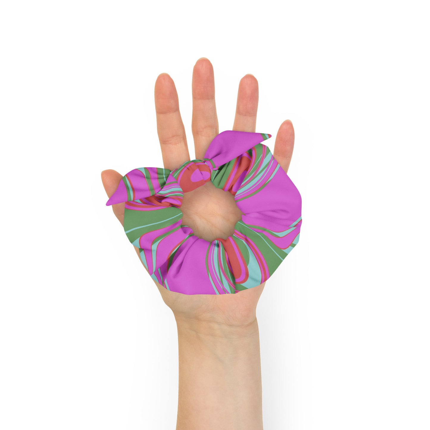 The Far Out Wave Recycled Scrunchie