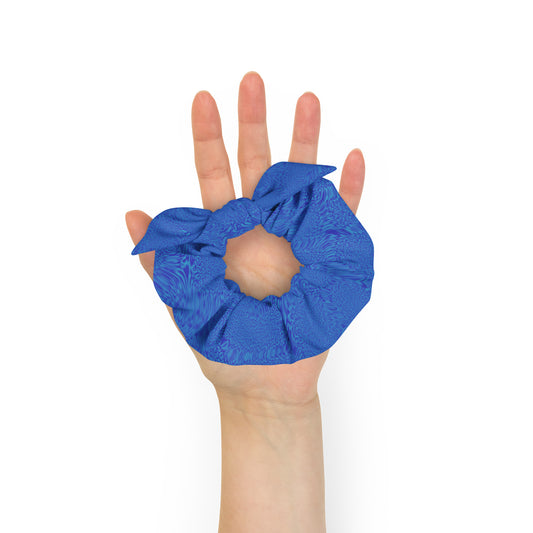 Blue Tiger Recycled Scrunchie