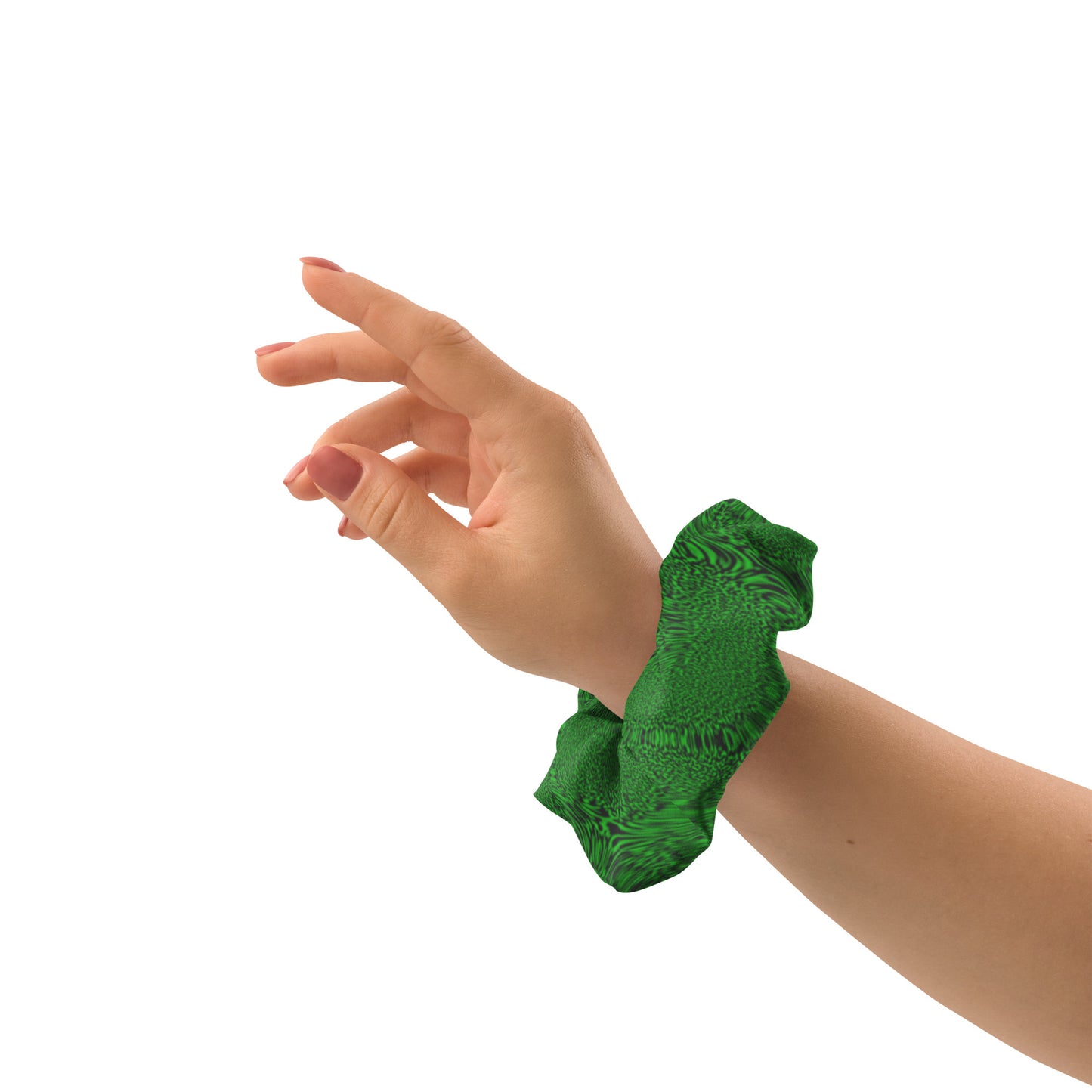 Green Tiger Recycled Scrunchie