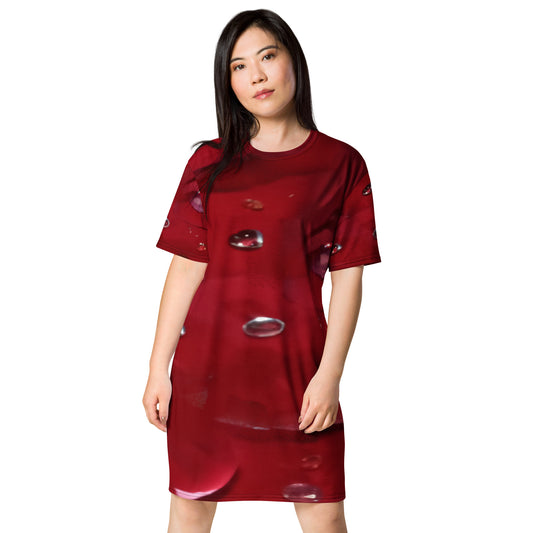 Jeweled Rose T-shirt dress