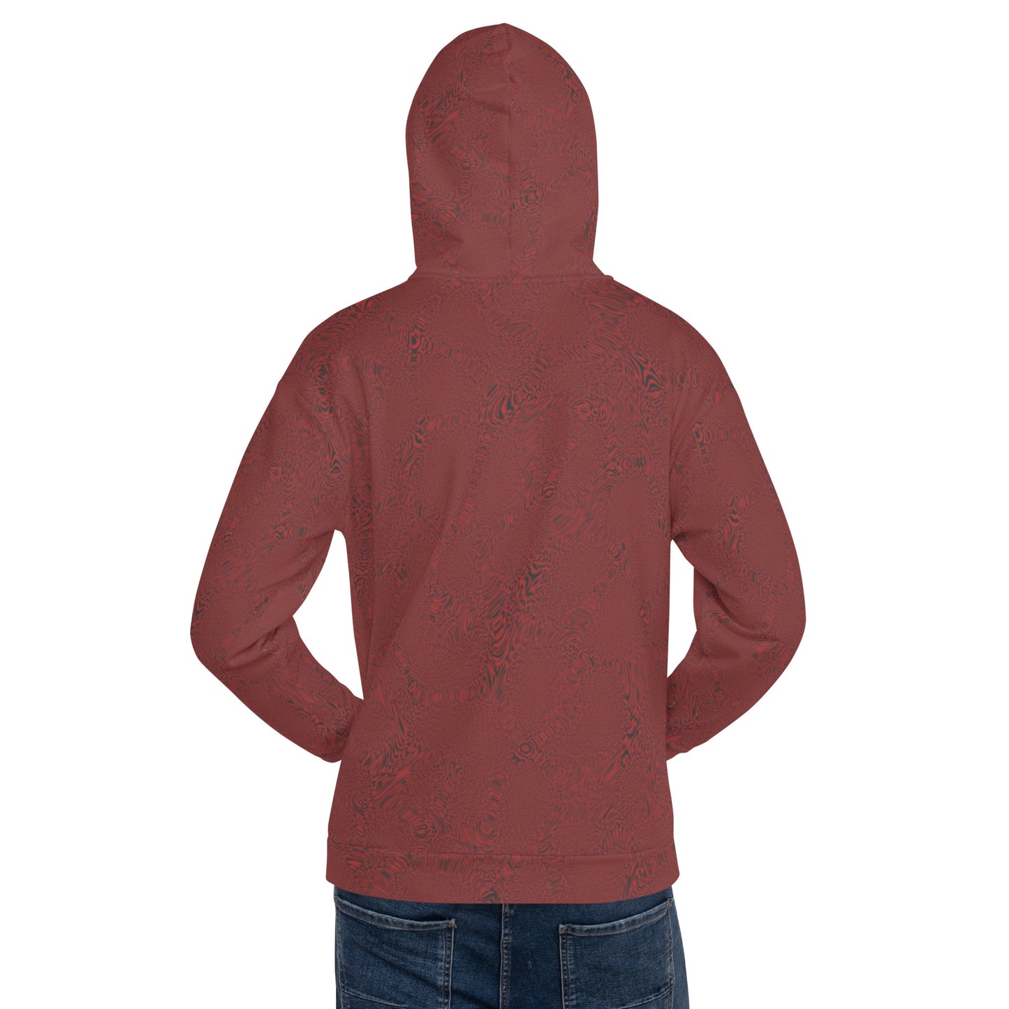 Dark Red Tiger Unisex Hoodie