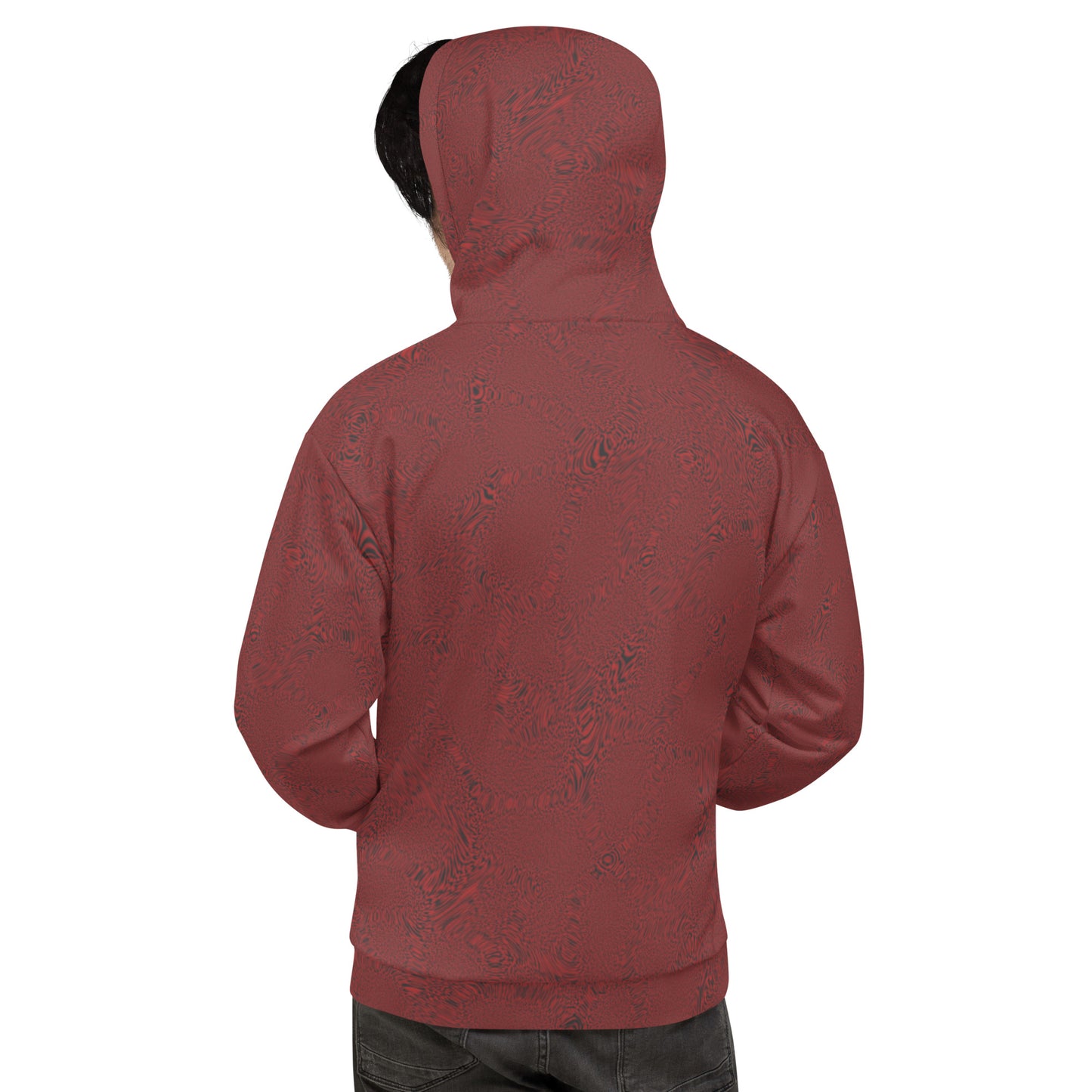 Dark Red Tiger Unisex Hoodie