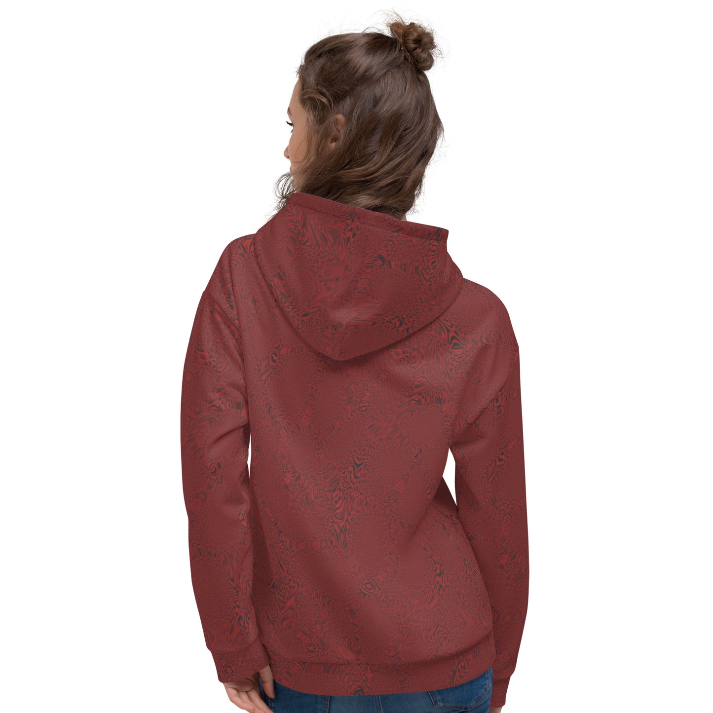 Dark Red Tiger Unisex Hoodie