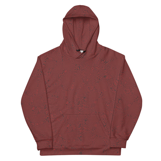 Dark Red Tiger Unisex Hoodie