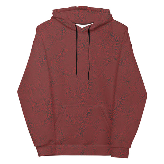 Dark Red Tiger Unisex Hoodie