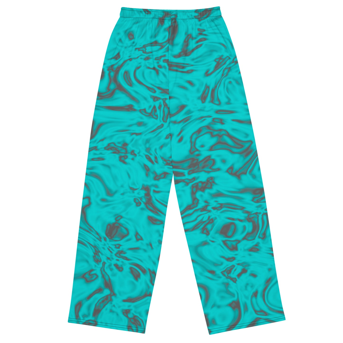 Rorschach Blue unisex wide-leg pants