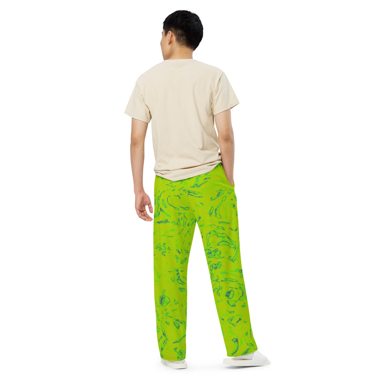 Rorschach Green unisex wide-leg pants