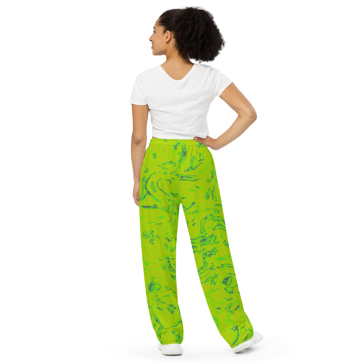 Rorschach Green unisex wide-leg pants