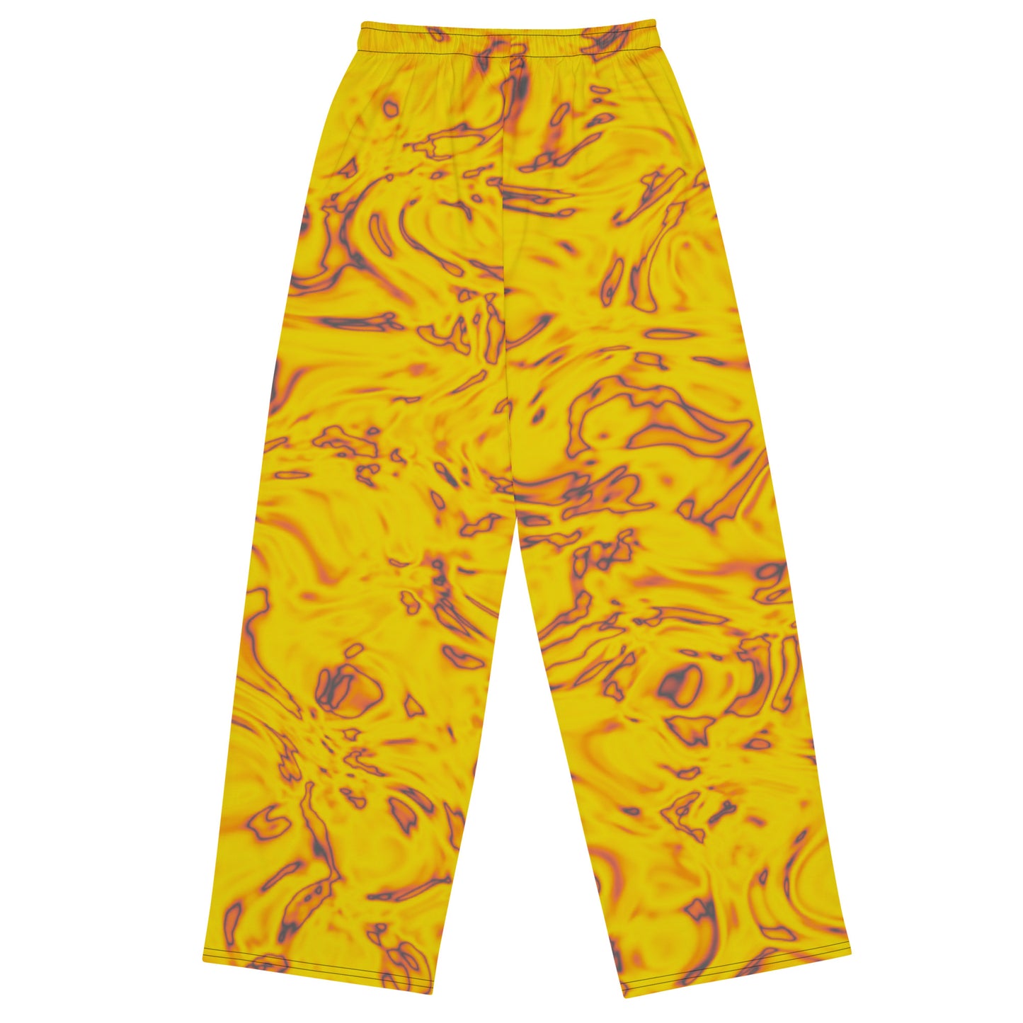 Rorschach Orange unisex wide-leg pants