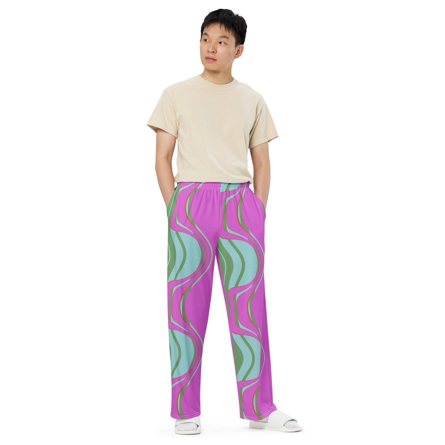 The Far Out Wave unisex wide-leg pants