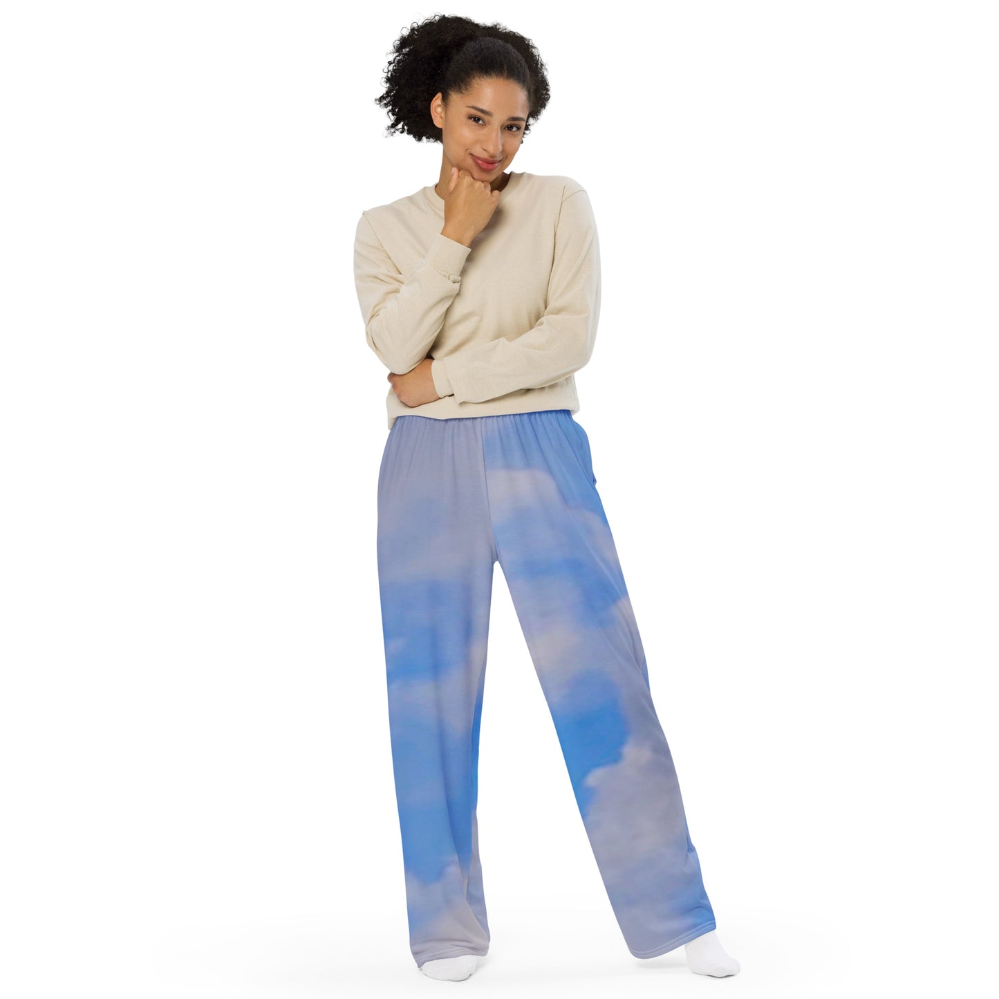 Cloudy Daze unisex wide-leg pants