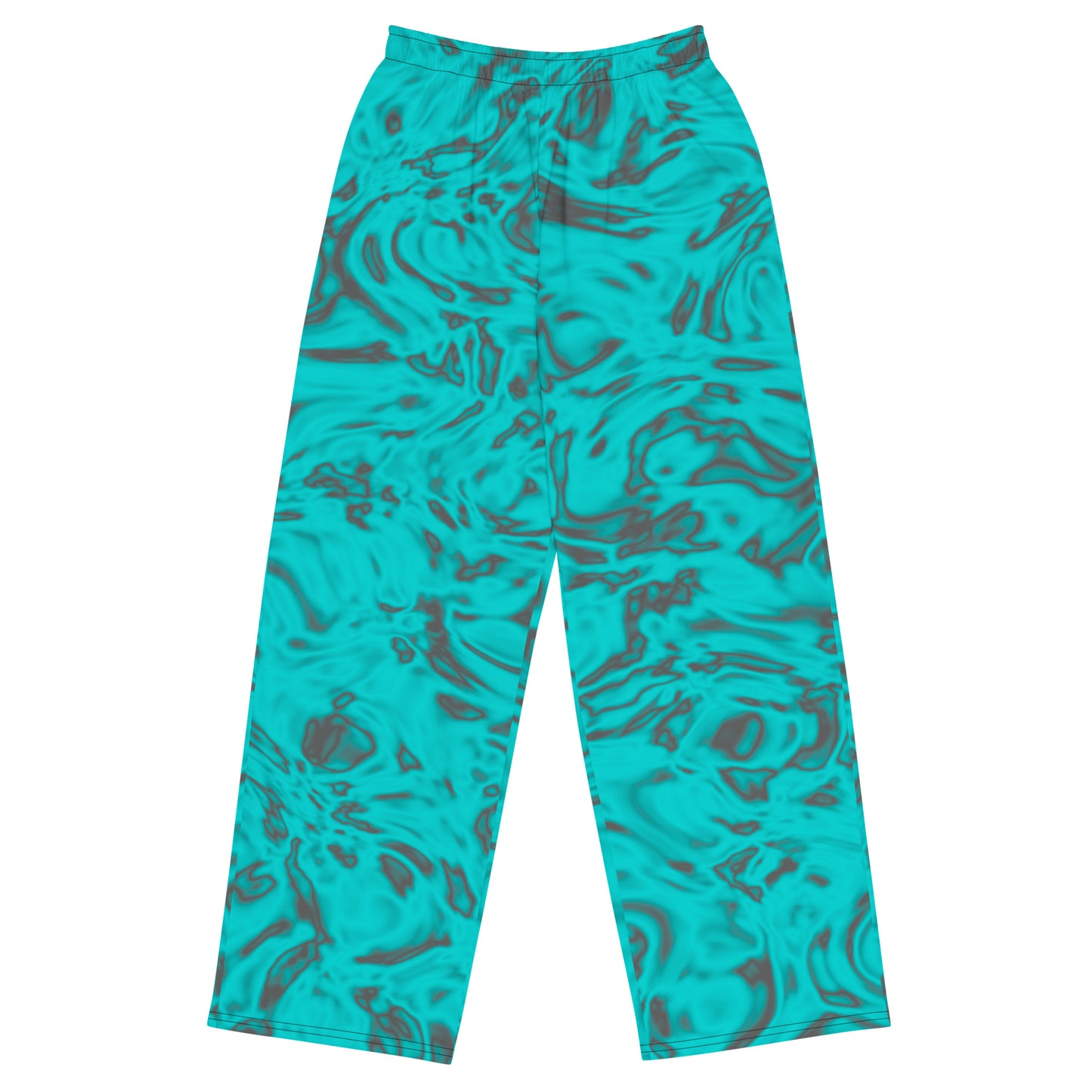 Rorschach Blue unisex wide-leg pants