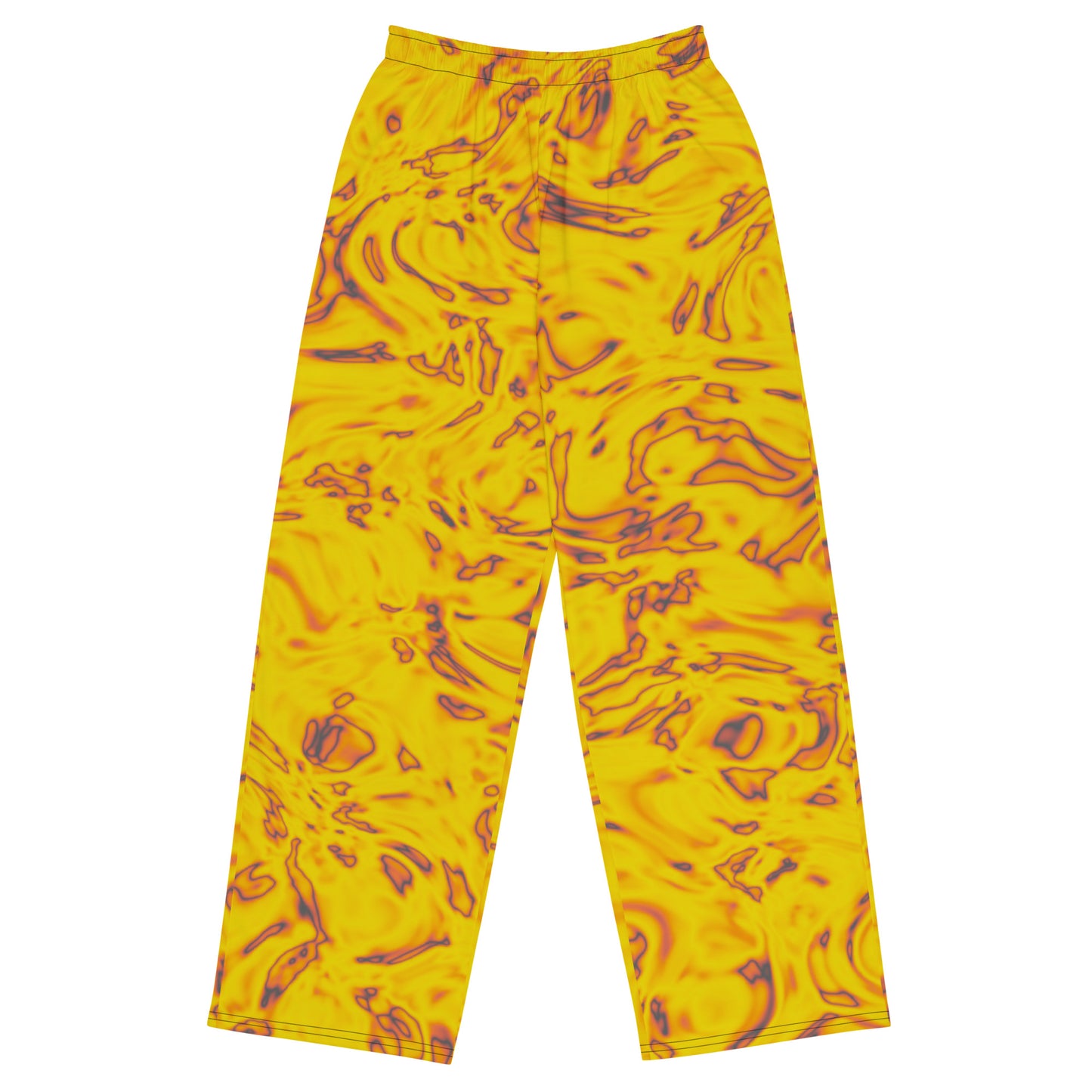 Rorschach Orange unisex wide-leg pants