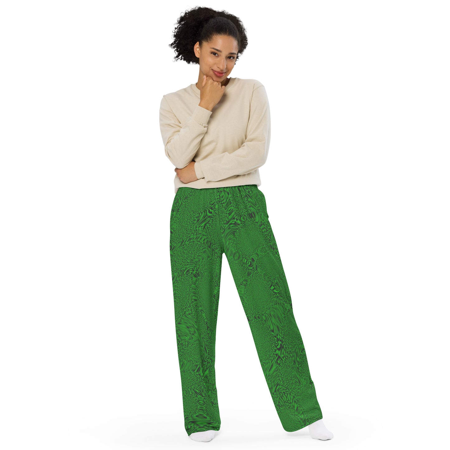 Green Tiger unisex wide-leg pants