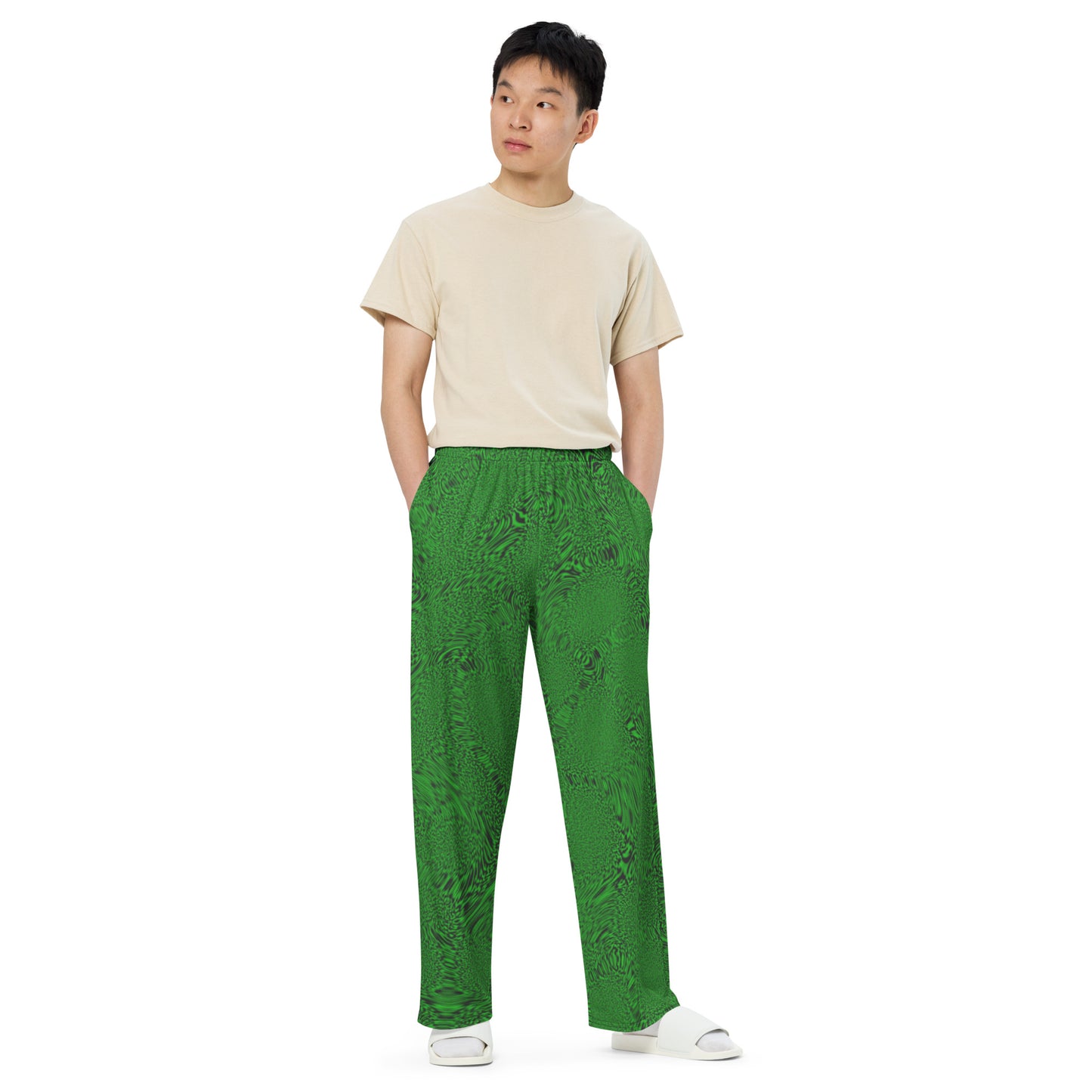 Green Tiger unisex wide-leg pants