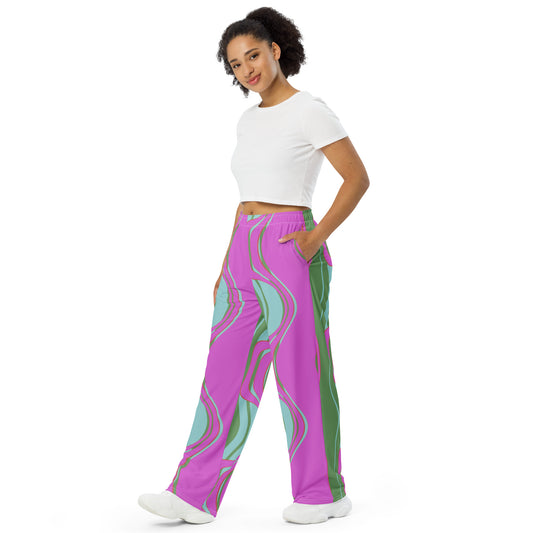 The Far Out Wave unisex wide-leg pants