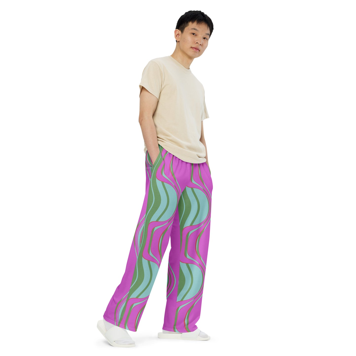 The Far Out Wave unisex wide-leg pants