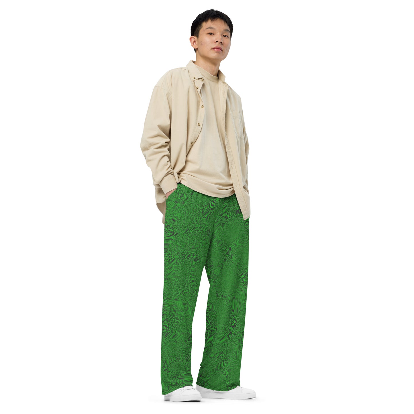 Green Tiger unisex wide-leg pants