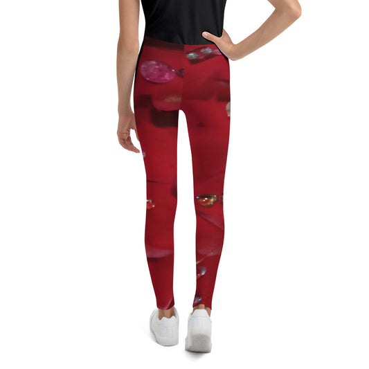 Jeweled Rose Youth Leggings