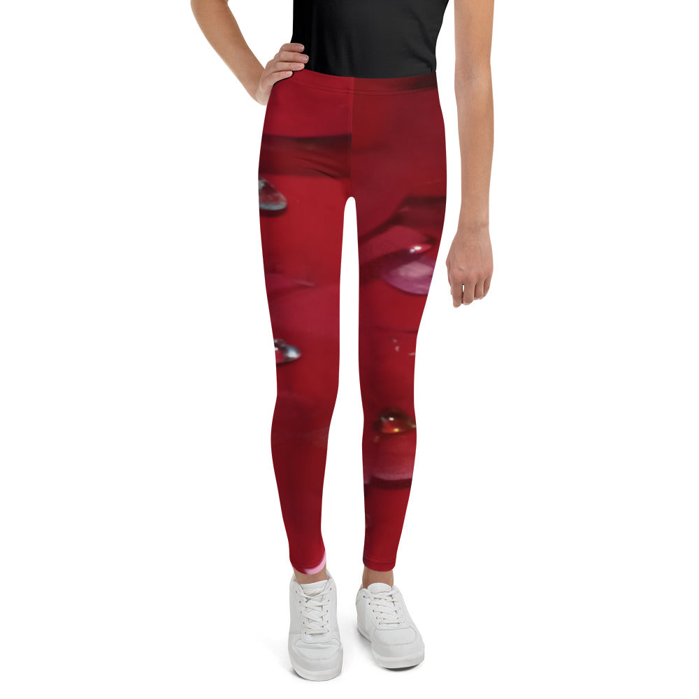 Jeweled Rose Youth Leggings