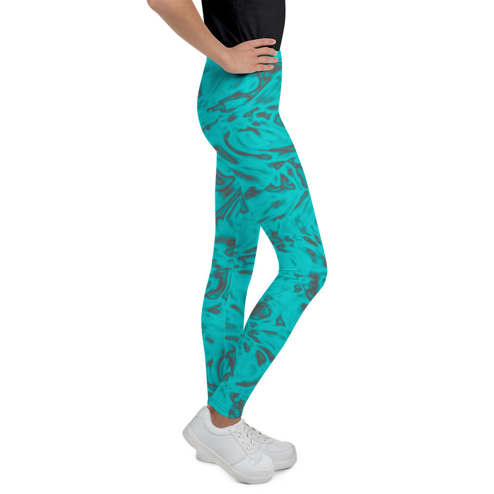 Rorschach Blue Youth Leggings