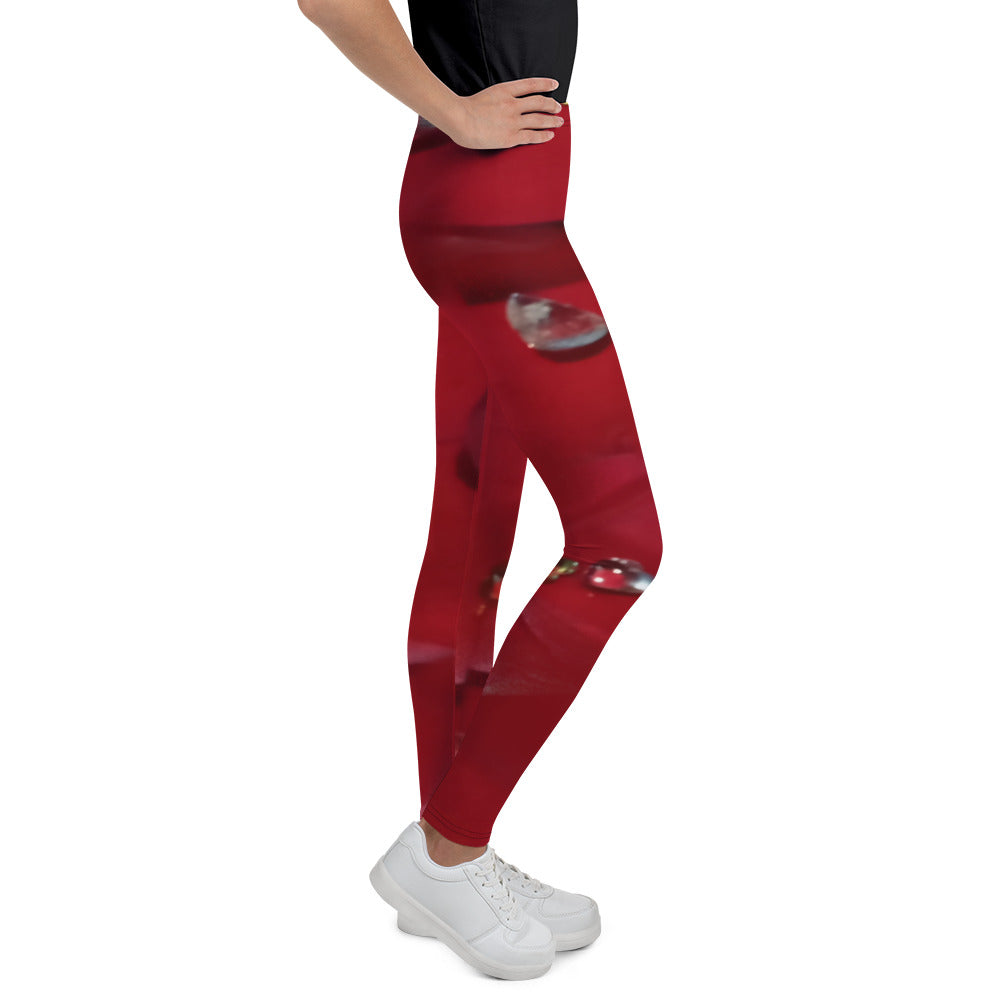 Jeweled Rose Youth Leggings