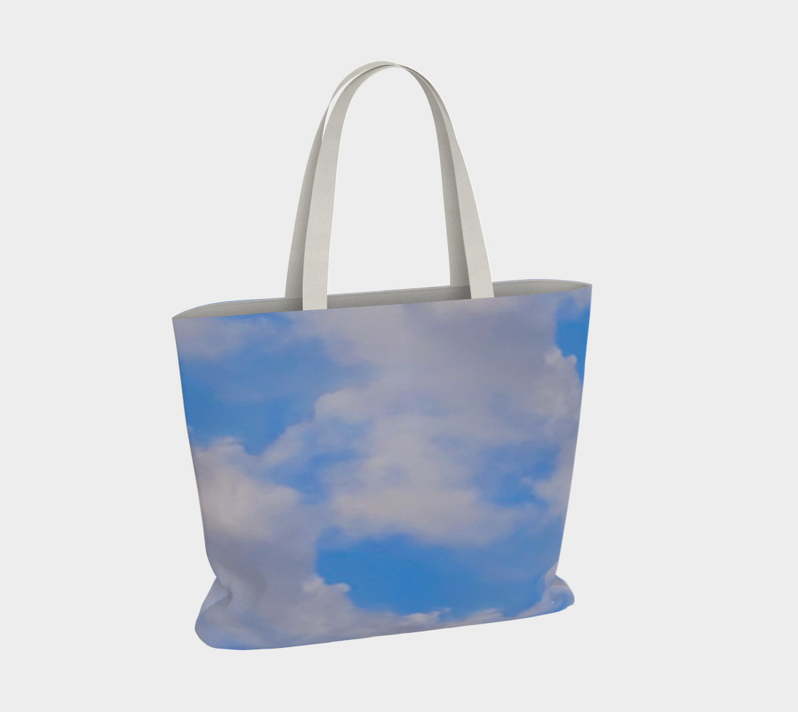 Cloudy Daze Large Tote Bag