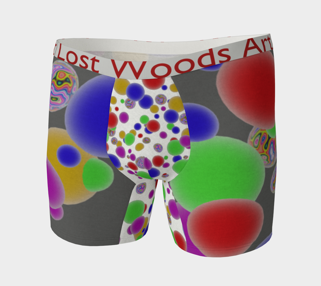 "Ball Pit Mixed" Boxer brief's. For sale from Lost Woods Arts