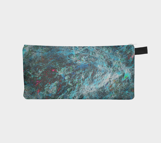 The "Blue Storm" pencil case, is the perfect school accessory for the stylish learner. Big enough to carry not just your pencils but other school supplies too! You'll be in style for whatever class your going to with the "Blue Storm" pencil case from Lost Woods Arts.