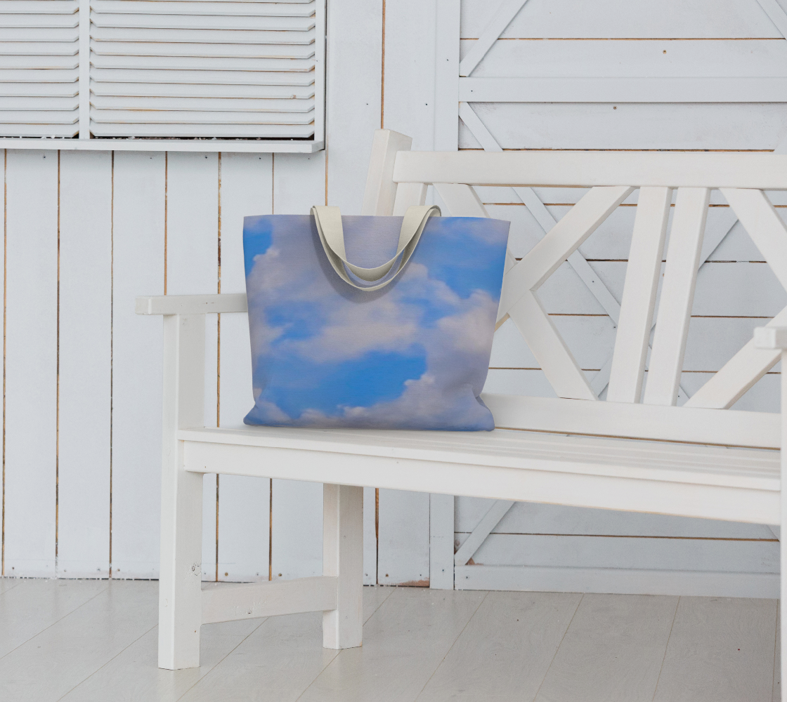 Cloudy Daze Large Tote Bag