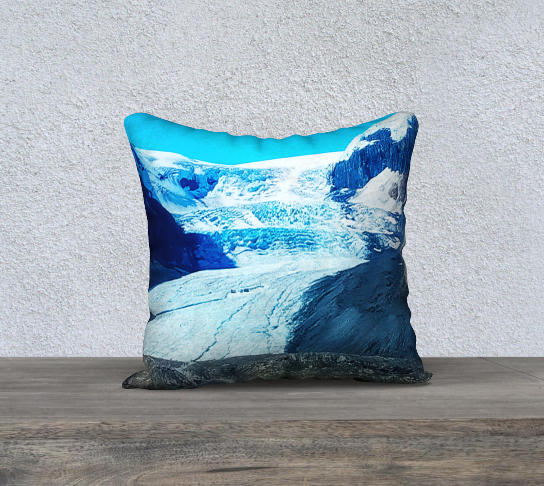 Ice Fields #1 18"X18" Pillow Case