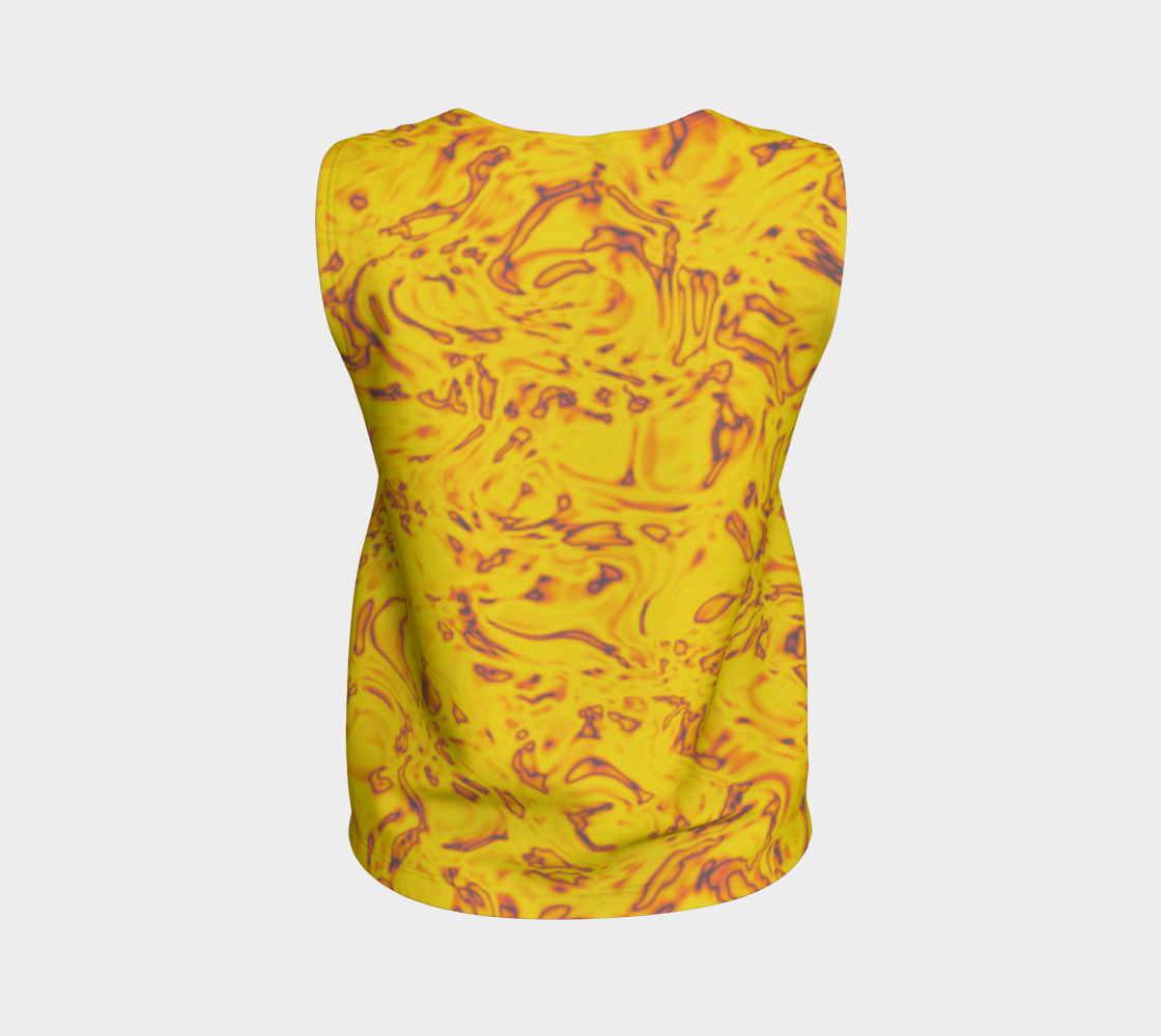 Rorschach Orange Loose Tank Top Long CAN