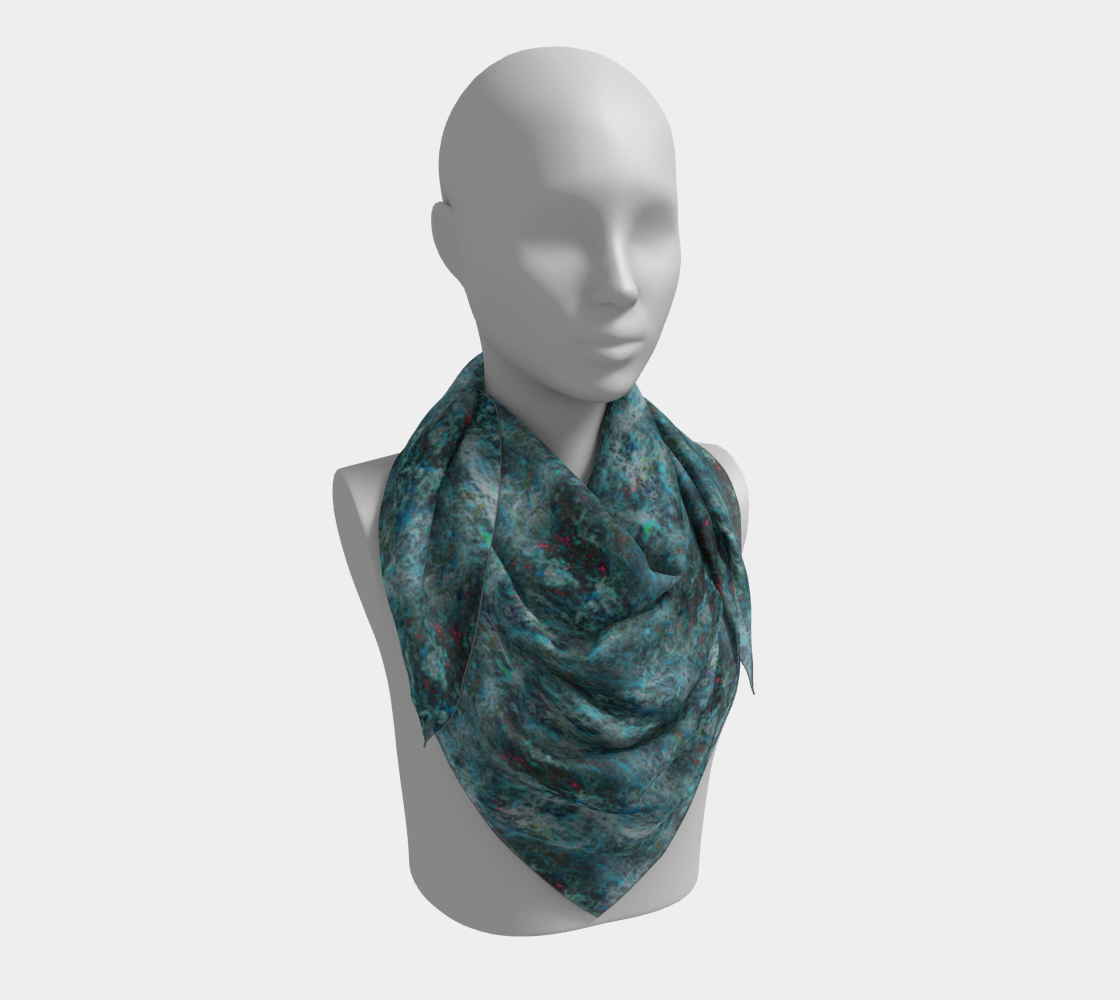 Blue Storm Square Scarf