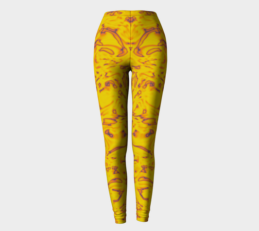 Rorschach Orange Leggings