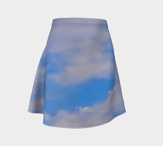 Cloudy Daze Flare Skirt