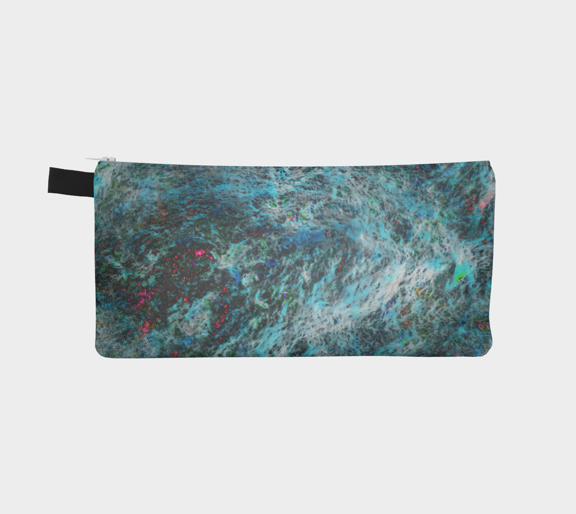 The "Blue Storm" pencil case, is the perfect school accessory for the stylish learner. Big enough to carry not just your pencils but other school supplies too! You'll be in style for whatever class your going to with the "Blue Storm" pencil case from Lost Woods Arts.