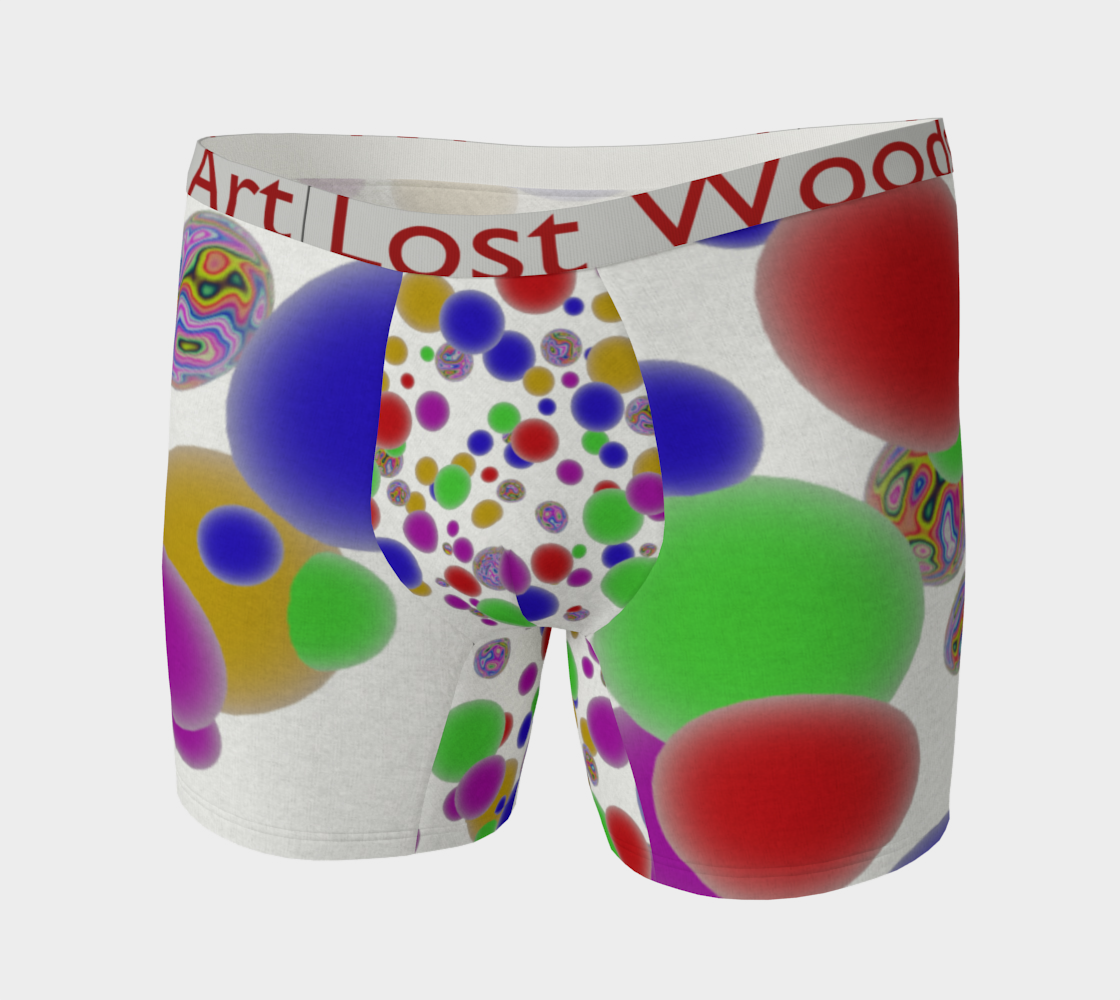 Ball Pit Light Boxer Briefs. For sale from Lost Woods Arts.