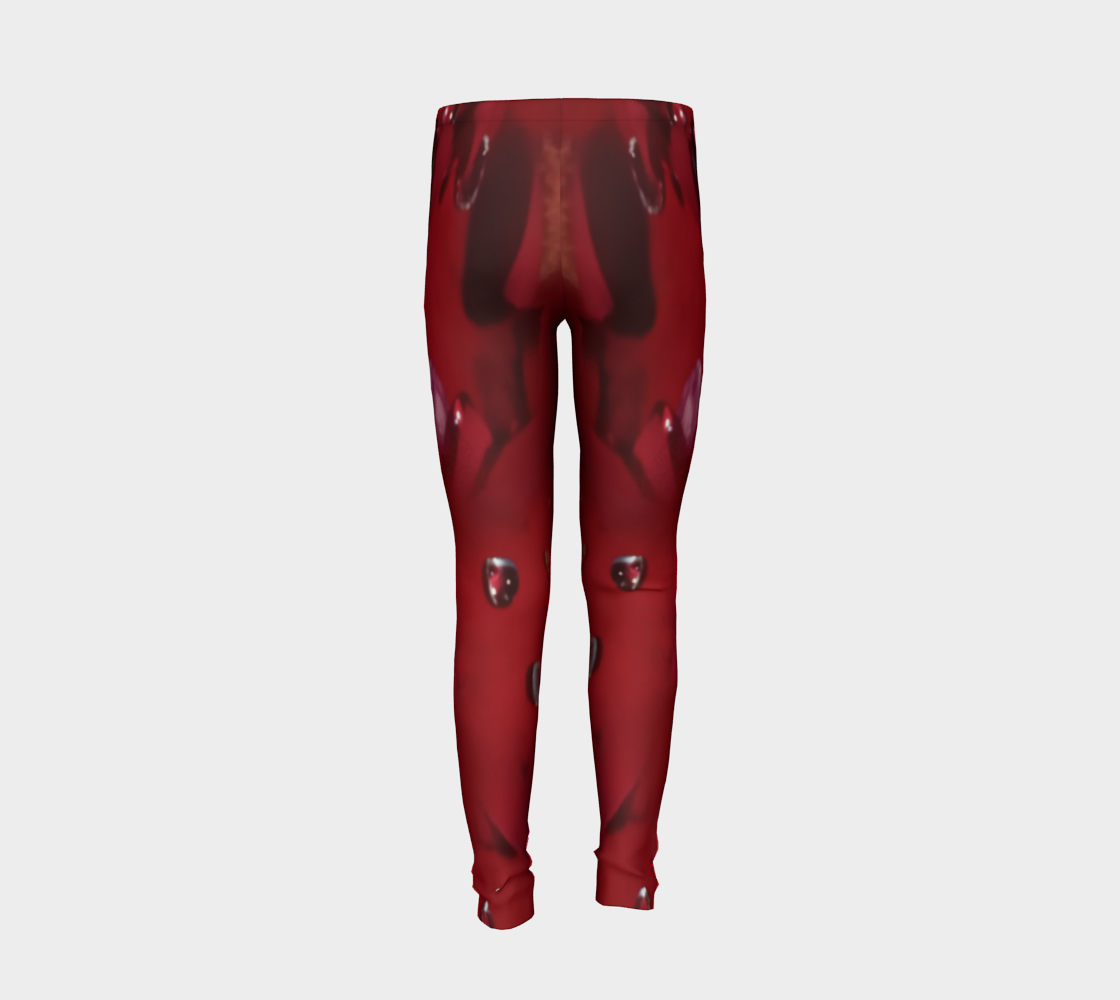 Jeweled Rose Youth Leggings