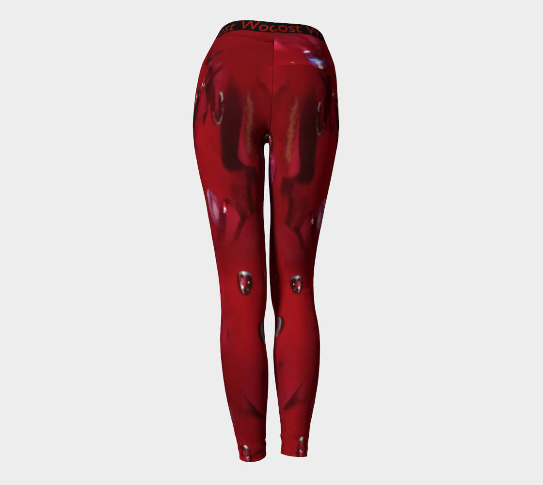 Jeweled Rose Yoga Leggings