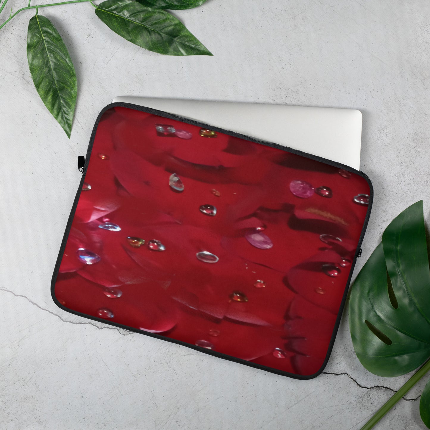 Jeweled Rose Laptop Sleeve