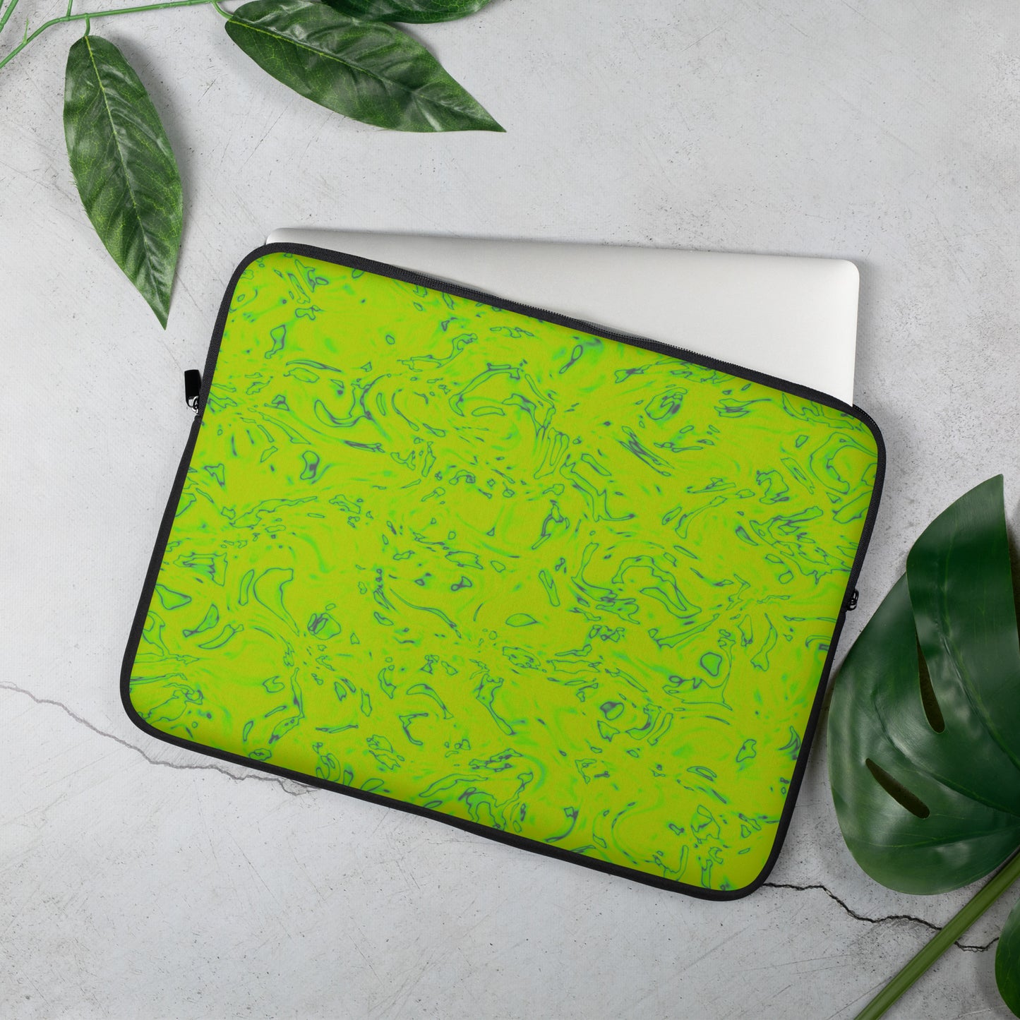 Rorschach Green Laptop Sleeve