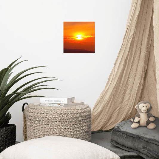 Sunset Mountain #2  Luster Photo paper poster