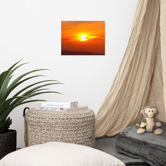 Sunset Mountain #2  Luster Photo paper poster